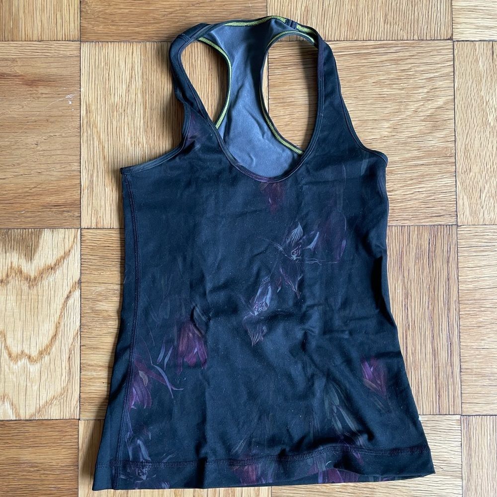 Lululemon original Cool Racerback CRB Tank, Midnight Iris, Sz 4, VGUC